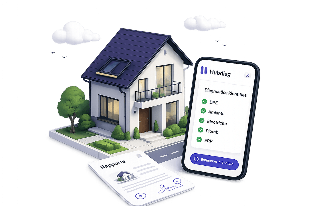 Parcours HubDiag : identification des diagnostics, logement et rapports immobiliers