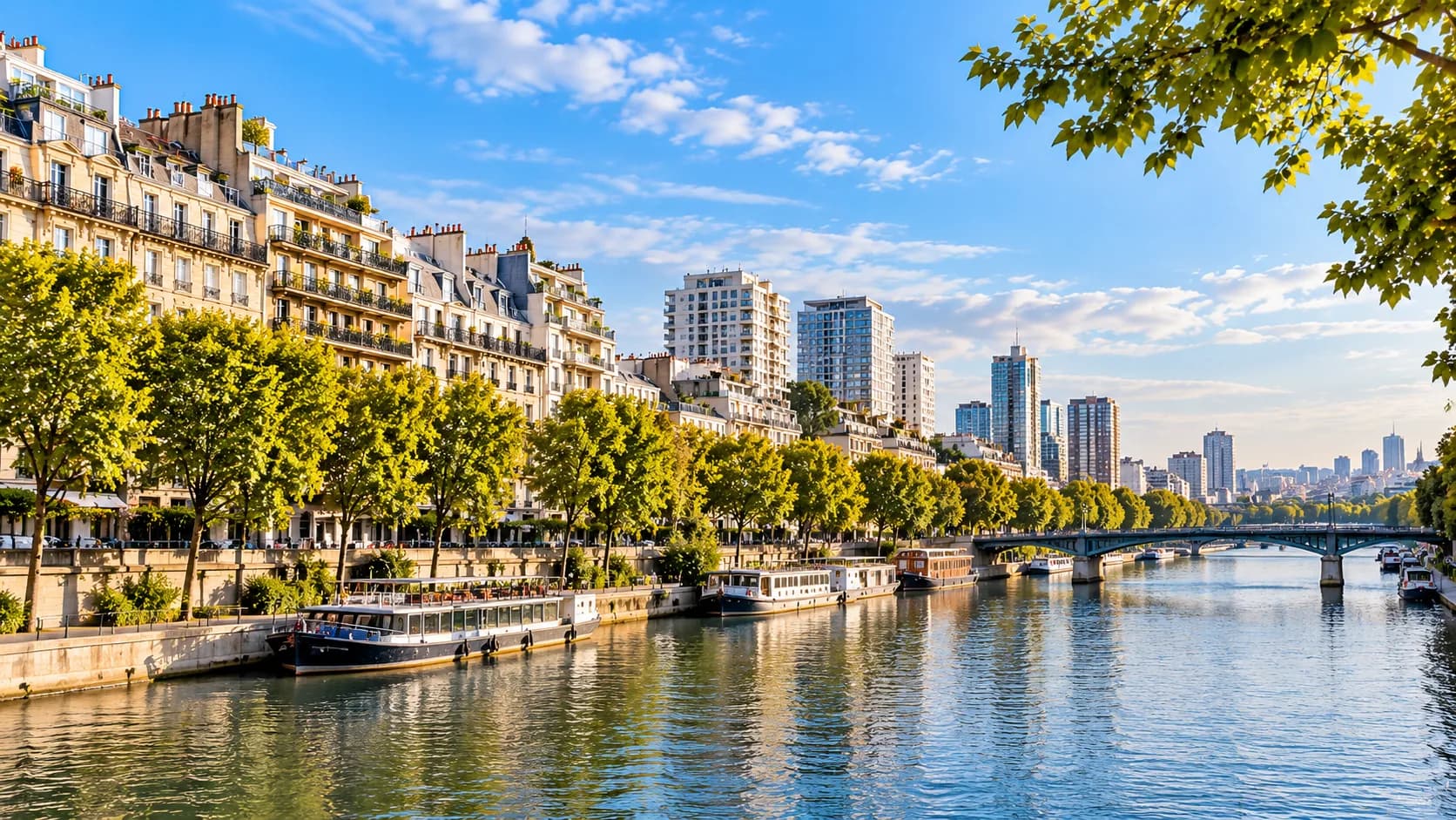 Rue résidentielle du 15e arrondissement de Paris avec immeubles collectifs